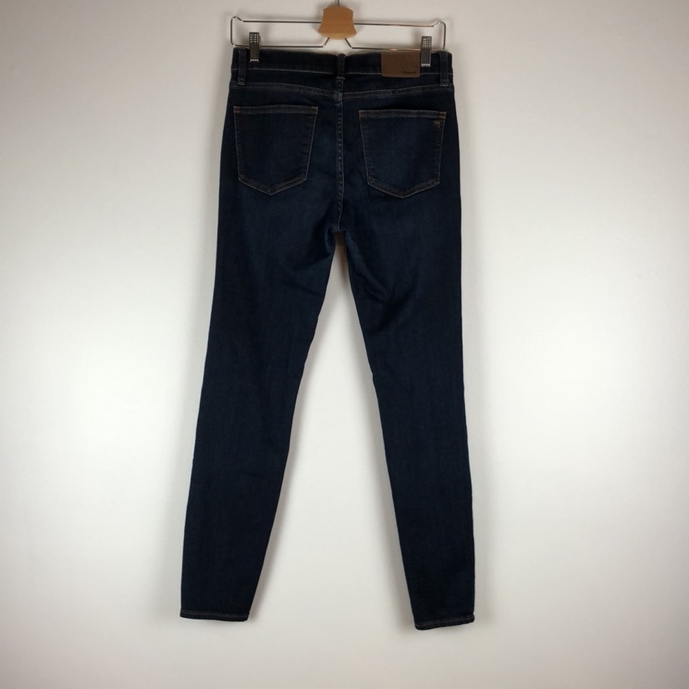 Madewell women’s dark wash blue skinny skinny leg 5 pocket jeans Size 28 - Picture 4 of 7